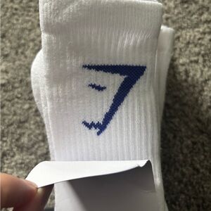 Gymshark White Crew Socks – Pack of 5